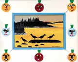 Joe Norris, Untitled - Seagulls at Sunset, 1993, enamel on hard board