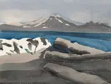 Norman Antonio Onley, Mount Baker from Samuel Island, B.C.