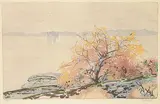 Walter J. Phillips, Wild Cherry #239, 1927, colour wood block on paper