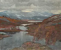 Anders Altzar, Untitled - In Between Seasons, oil on canvas