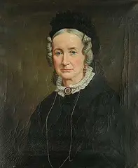 W. Vizard, Untitled - Portrait of a Lady with Seed Pearl Brooch, 1887, oil on canvas