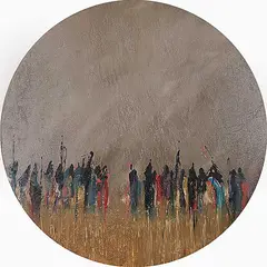 Earl Biss, Untitled - On the Horizon, acrylic on canvas