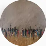 Earl Biss, Untitled - On the Horizon, acrylic on canvas