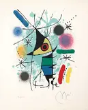 Lithographs I XIV/LXXX by Joan Miró, 1972, colour lithograph on paper, sold Apr 2005