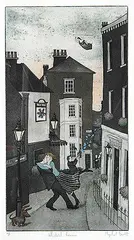 Mychael Barratt, Whirlwind Romance #A.P., colour etching on paper