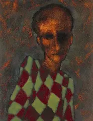 Michael Burns, 1.24.7.94, 1991, oil on hard board