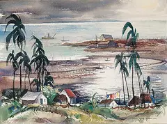 Frank Leonard Brooks, Alvarado, Mexico, 1950, watercolour on paper
