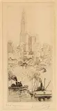 Walter Raymond Duff, New York #50 imp. No7, etching on paper