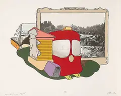 Edward J. Howarth, Your Last Prairie Blizzard #23/50, 1976, colour silkscreen on paper