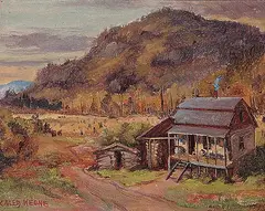 Caleb Keene, Christmas 1944, oil on canvas