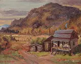 Caleb Keene, Christmas 1944, oil on canvas