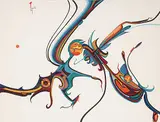 Alex Janvier, The Tanning of Faces