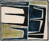 Migration II #2/24 by Marion Florence Nicoll, 1965, colour clay print on paper, sold Apr 2005