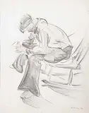 Kathleen Francis Pepper, Untitled - The Workman, 1934, graphite on paper