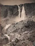 Family Vaux, Untitled - Twin Falls, 1901, platinum photograph