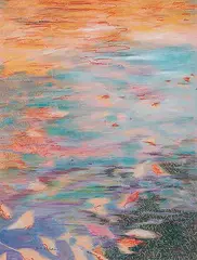 Sharyn Scarff, Reflections, 1990, oil pastel on paper