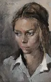 Con Vansuchtelen, Untitled - Portrait of a Woman, 1970, gouache on paper