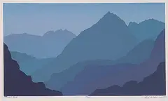 Paul Waldum, Granite Peak #35/55, 1984, colour silkscreen on paper