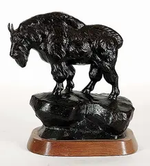 Charlie A. Beil, Untitled - Mountain Goat #21/36, bronze sculpture