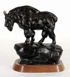 Charlie A. Beil, Untitled - Mountain Goat #21/36, bronze sculpture