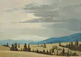 Alan Caswell Collier, Over Chilcotin River, South of Riske Creek, BC