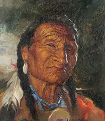 Nicholas Raphael de Grandmaison, Portrait of Tom Coquitts, oil on canvas board