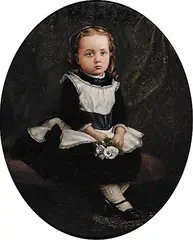 Robert Harris, Portrait of Frances Gertrude Lawson, oil on canvas