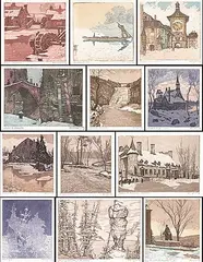 Nicholas Hornyansky, LOT OF THIRTEEN PLUS, etching on paper