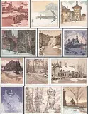Nicholas Hornyansky, LOT OF THIRTEEN PLUS, etching on paper