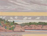 Early Morning, Key River, Ontario by Illingworth Kerr, 1975, oil on hard board, sold Nov 2004