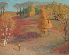 Addison Winchell Price, Untitled - The Hunter, oil on hard board