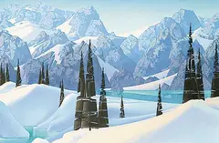 John Revill, Near Emerald Waters, acrylic on hard board
