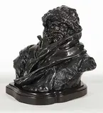 Le Pere Fleury, Arthabaska #6/10 by Marc-Aurèle de Foy Suzor-Coté, 1908, bronze sculpture, sold Nov 2004