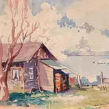 Mildred Valley Thornton, Untitled - Cottage by the Water