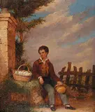 Francis Wheatley, Untitled - Boy with a Basket of Eggs, 1787, oil on wood panel