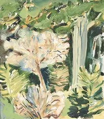 Barbara Ballachey, Forest #3, 1981, oil on canvas
