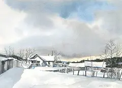 Brian Marshall Atyeo, Caroline March, watercolour on paper