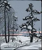Henry Eric Bergman, Untitled - Sunset Winter Lake