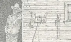 Henry by Patrick Douglass Cox, graphite on paper, sold Nov 2004
