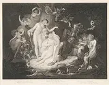 A Midsummer Night's Dream, Act IV, Scene I by Johann Heinrich Füssli, 1803, etching on paper, sold Nov 2004