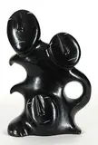 George Arluk, Untitled - Three Faces, 2003, black stone carving