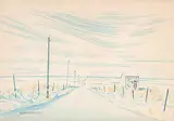 Robert Newton Hurley, Untitled - Winter Road