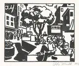 Wesley Fraser Irwin, The Mall, 1970, lithograph on paper