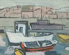 Wesley Fraser Irwin, Spanish Banks, Vancouver, acrylic on wood panel