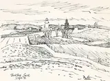 Illingworth Kerr, Parkbeg, Sask., 1981, ink on paper