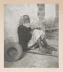 Reva Brooks, Filosofo, 1950, black and white photograph on paper