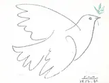 Pablo Picasso, The Dove #67/200, 1961, two colour lithograph on paper