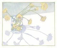 Kathryn A. Pryce, Mutchosin Monday #1/20, 1998, colour wood block on paper