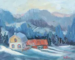 Claude Rollin, Terrebonne, St. Irenee, Charlevoix, Que, 1997, oil on canvas