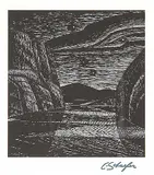 Carl Schaefer, Northern Night Pickerel River, 1932, offset lithograph on paper